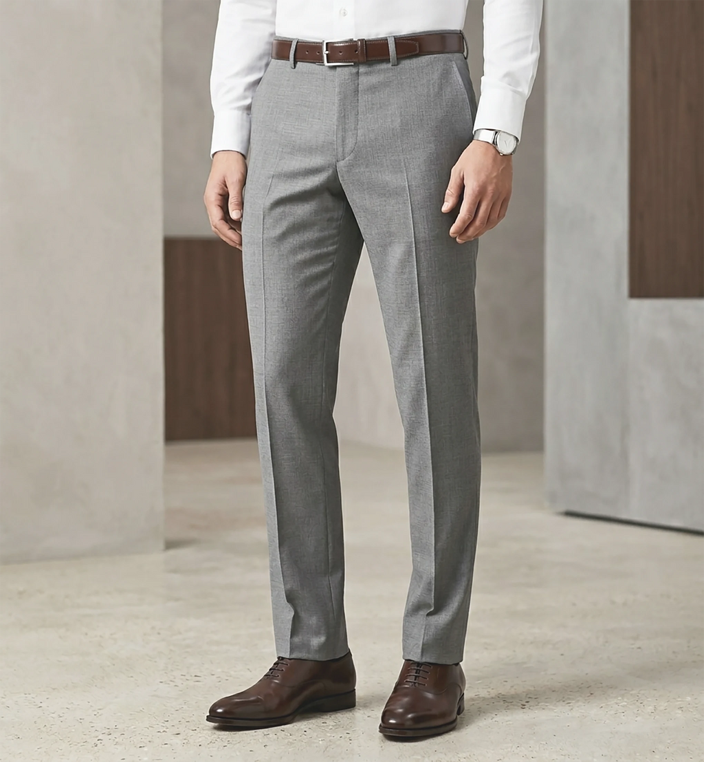 Men’s Formal Pant- Grey Stripe