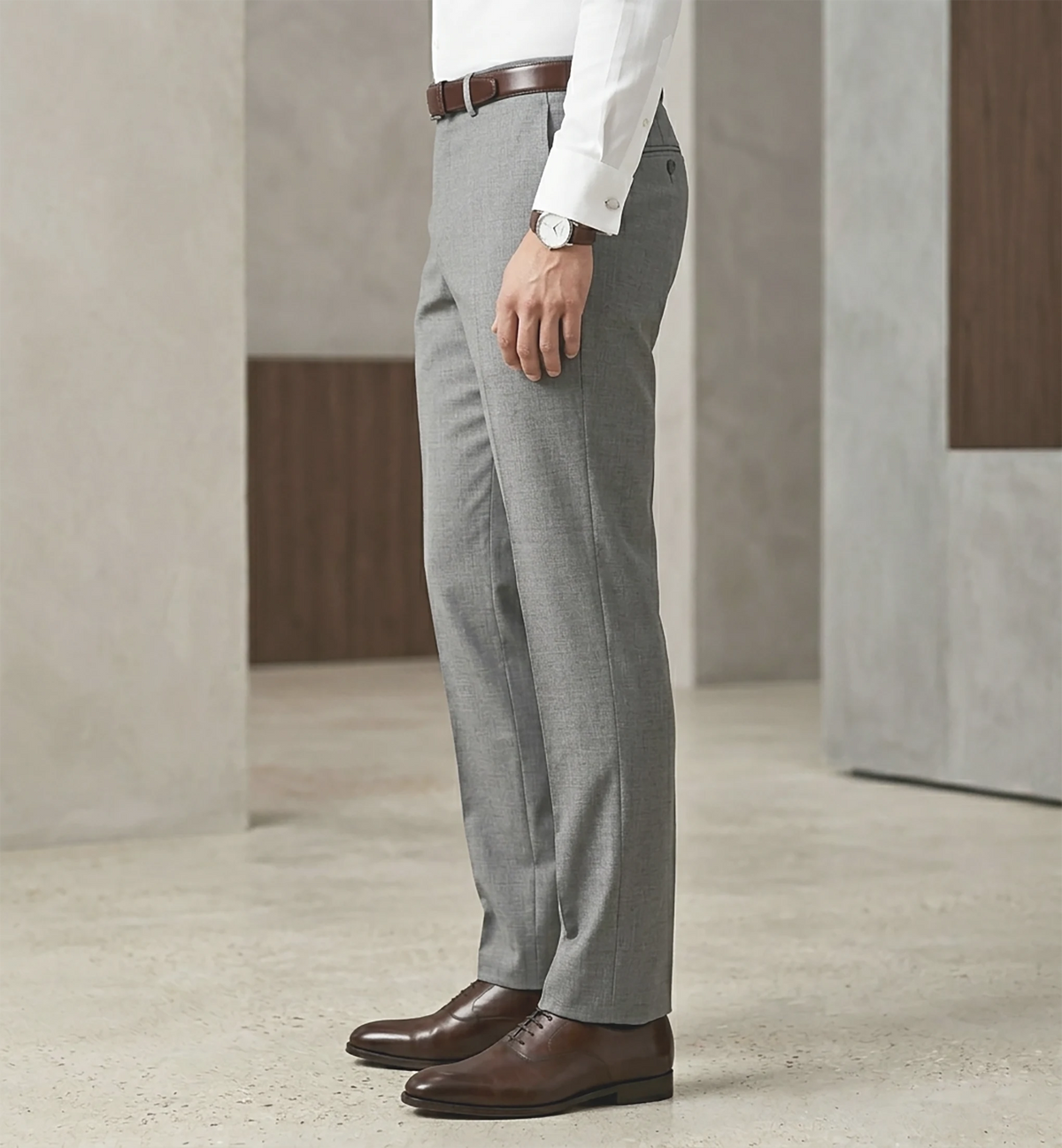 Men’s Formal Pant- Grey Stripe