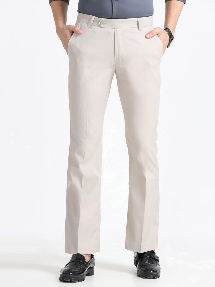 Wee 2.0 - Bootcut Formal Pant - Sand Grey