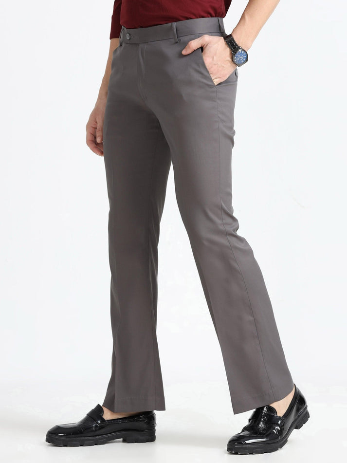 Wee 2.0 - Bootcut Formal Pant - Cement Grey