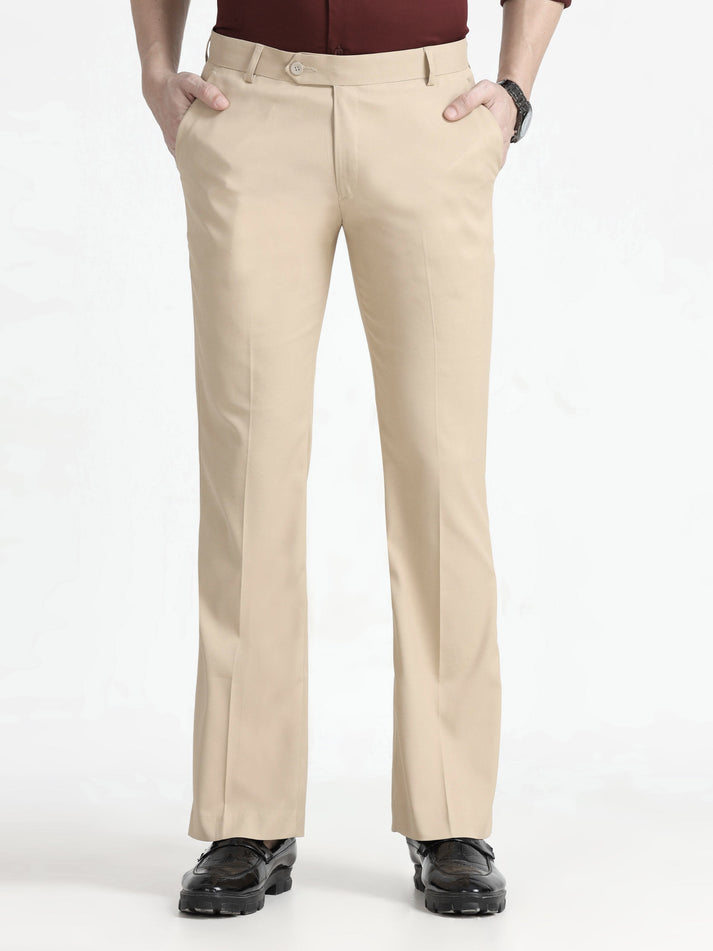 Wee 2.0 - Bootcut Formal Pant - Beige