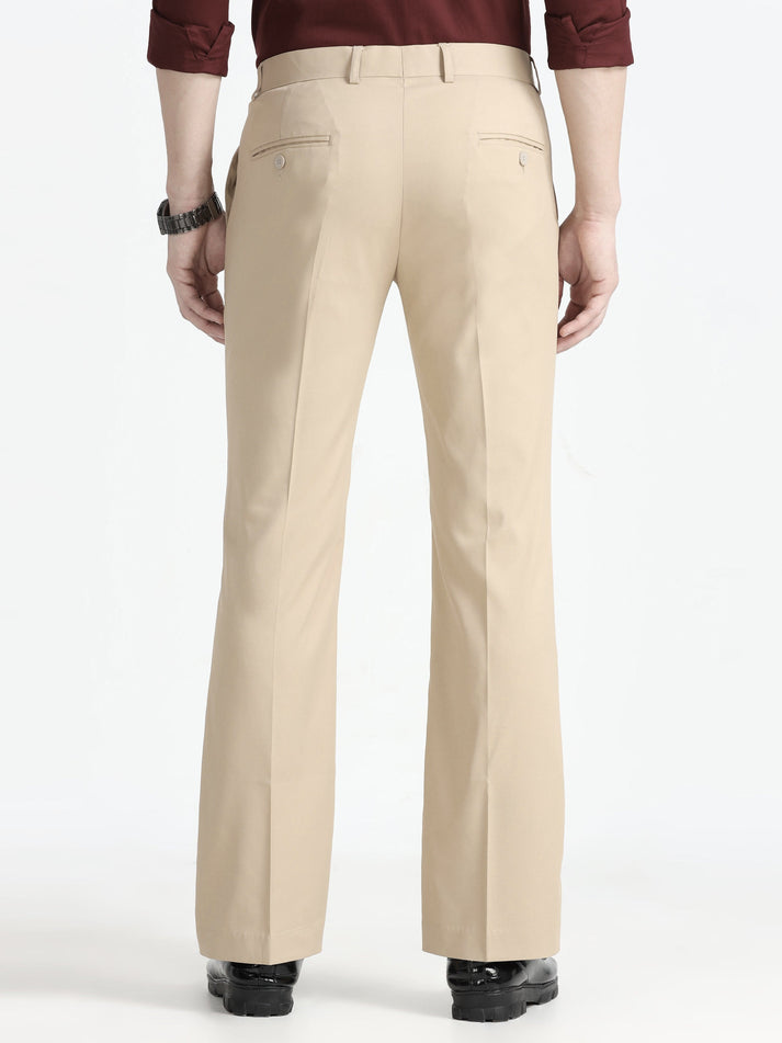 Wee 2.0 - Bootcut Formal Pant - Beige