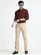 Wee 2.0 - Bootcut Formal Pant - Beige