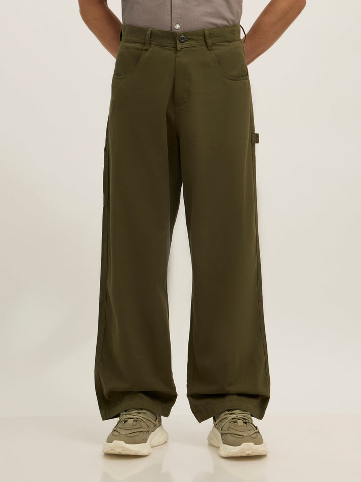 Bentley - Super Baggy Cargo Pant - Forest Green