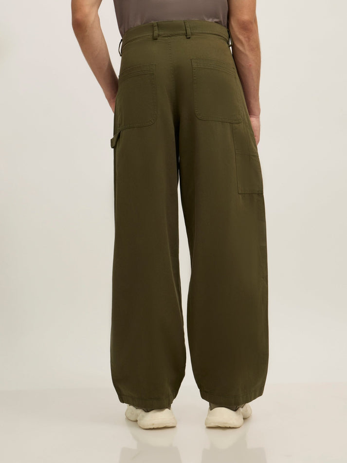 Bentley - Super Baggy Cargo Pant - Forest Green