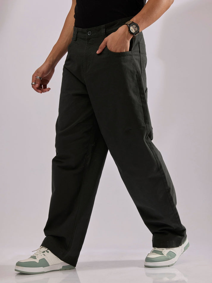 Vardon - Super Baggy Cargo Pant - Dark Green