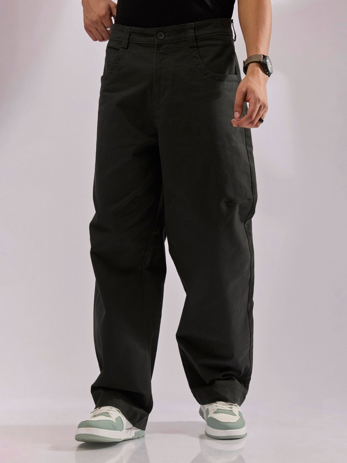 Vardon - Super Baggy Cargo Pant - Dark Green