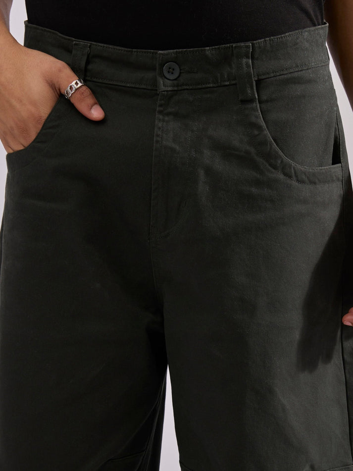 Vardon - Super Baggy Cargo Pant - Dark Green